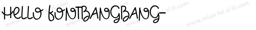 hello fontbangbang字体转换